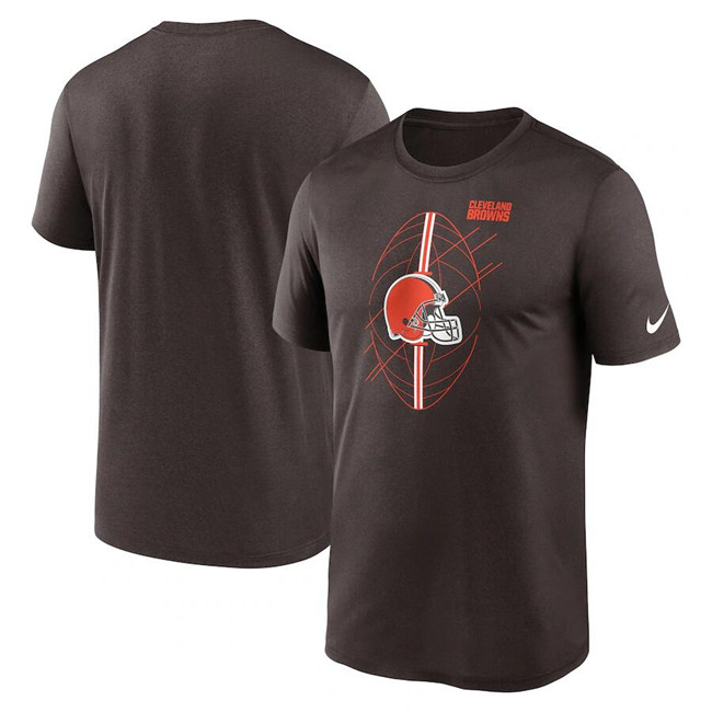 Men's Cleveland Browns Brown Legend Icon Performance T-Shirt Men's Cleveland Browns Brown Legend Icon Performance T-Shirt